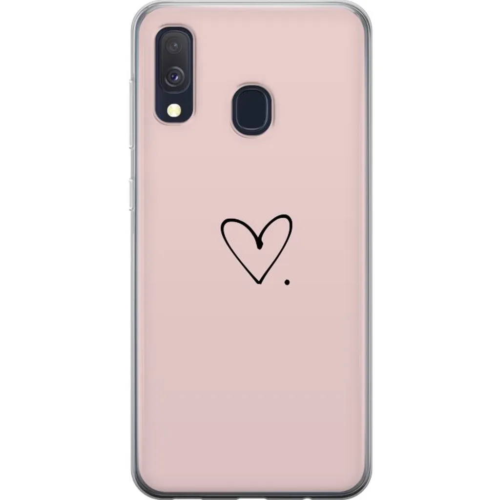 Samsung Galaxy A40 Gjennomsiktig Telefondeksel Hjärta. v:7676645