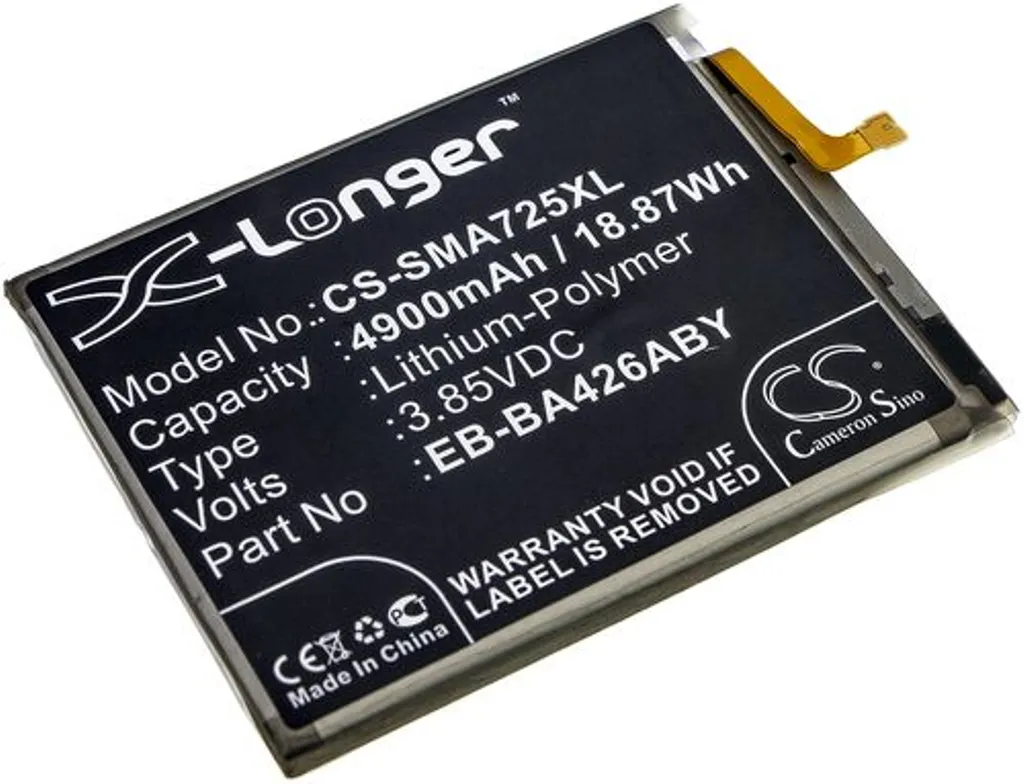 Batteri til Samsung SM-A326B/DS, 3.85V, 4900 mAh v:9948055