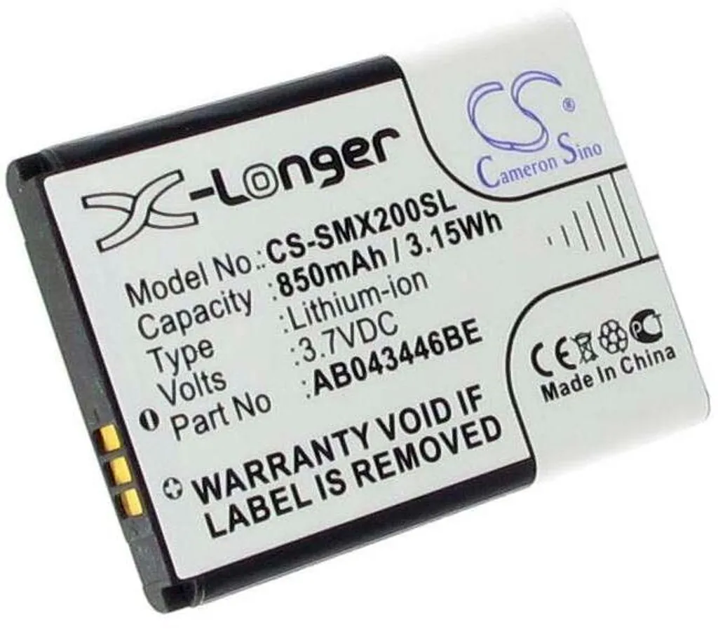 Batteri til Samsung SGH-F258, 3.6V (3.7V), 850 mAh v:8626191