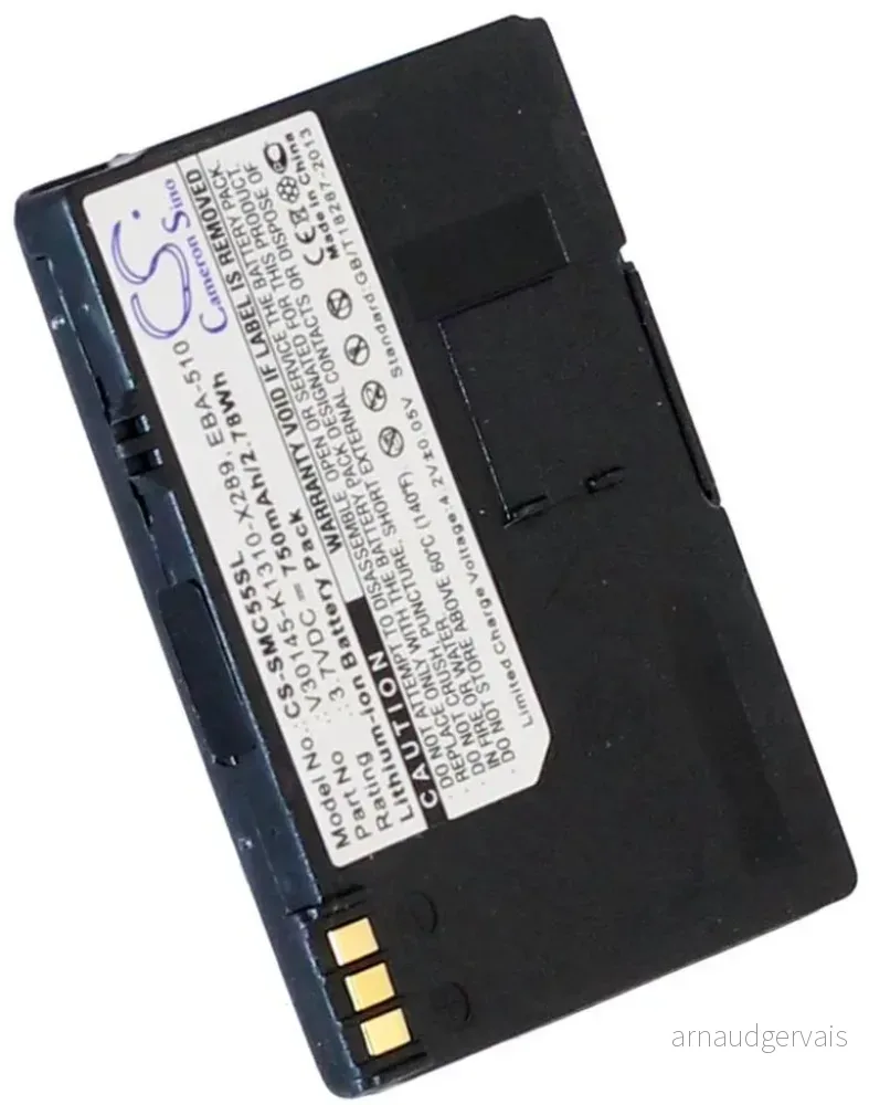 Batteri til Siemens Gigaset SL2, 3.6V (3.7V), 750 mAh v:9148327