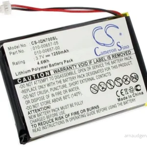 Batteri til 010-00657-05 for Garmin, 3.6(3.7V), 1250 mAh v:9042039