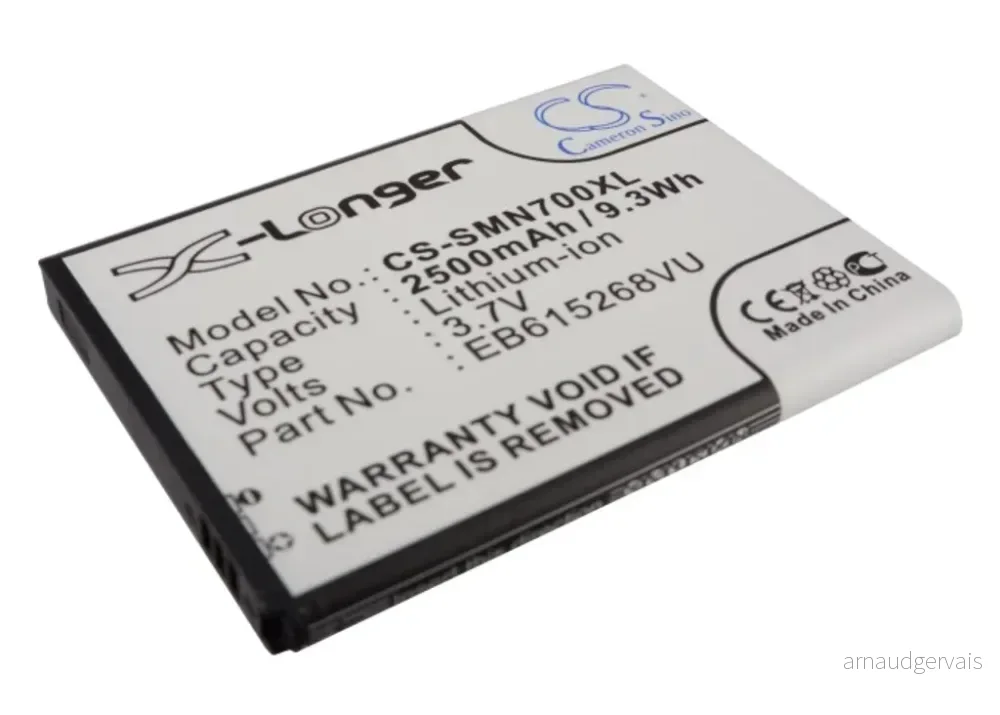 Batteri til Samsung GT-I9228, 3.6V (3.7V), 2500 mAh v:1807872