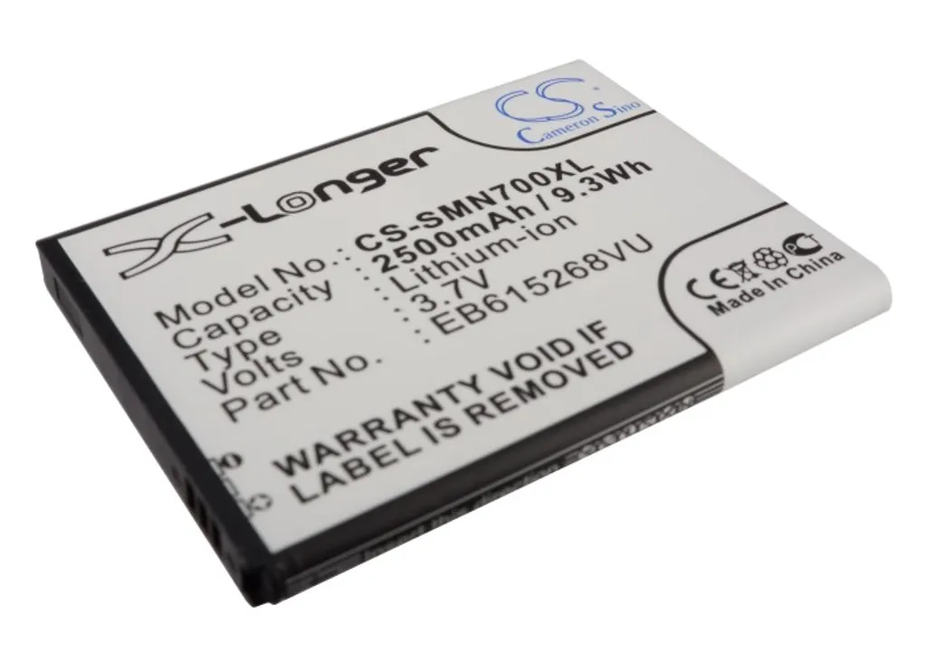 Batteri til Samsung Galaxy Note SC-05D, 3.6V (3.7V), 2500 mAh v:8675861