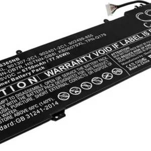 Batteri til 901307-2C1 for HP, 11.55V, 6750 mAh v:6961010 Batteri til 901307-2C1 for HP, 11.55V, 6750 mAh v:6961010