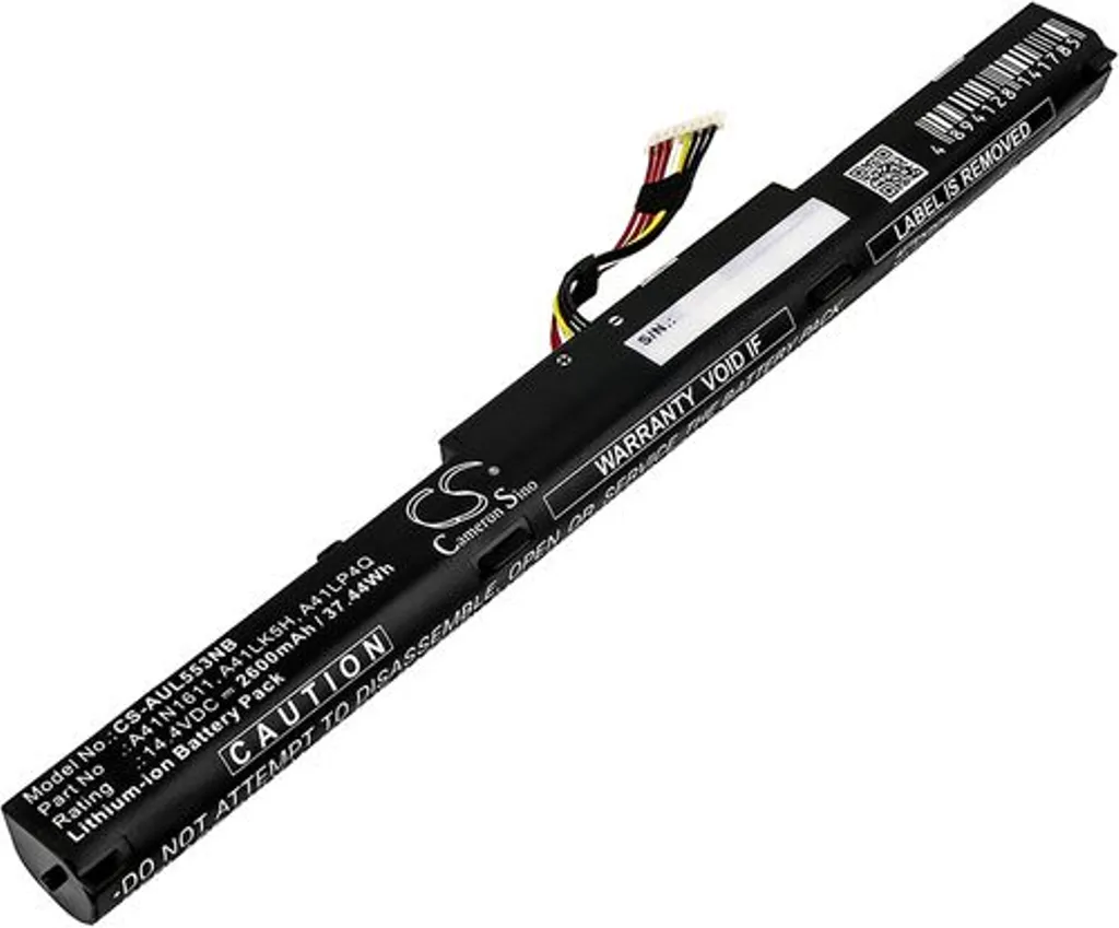Batteri til Asus ROG STRIX GL553VD, 14.4V, 2600 mAh v:1400545