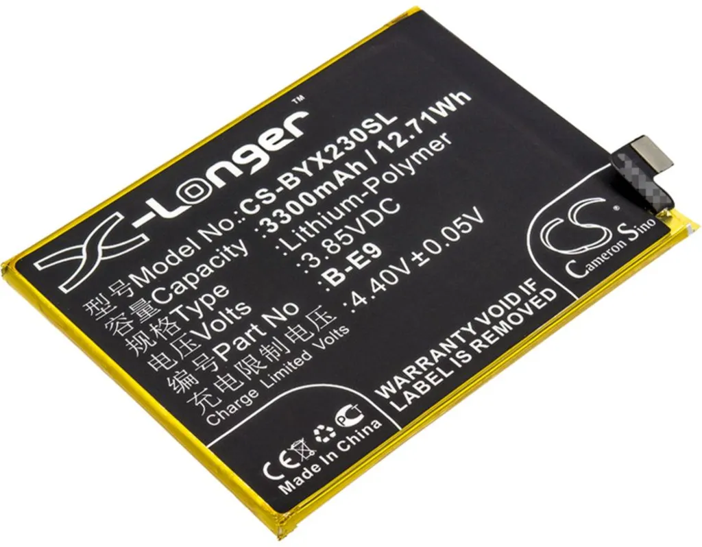 Batteri til Bbk VIVO X23 Dual SIM TD-LTE, 3.85V, 3300 mAh v:7382110