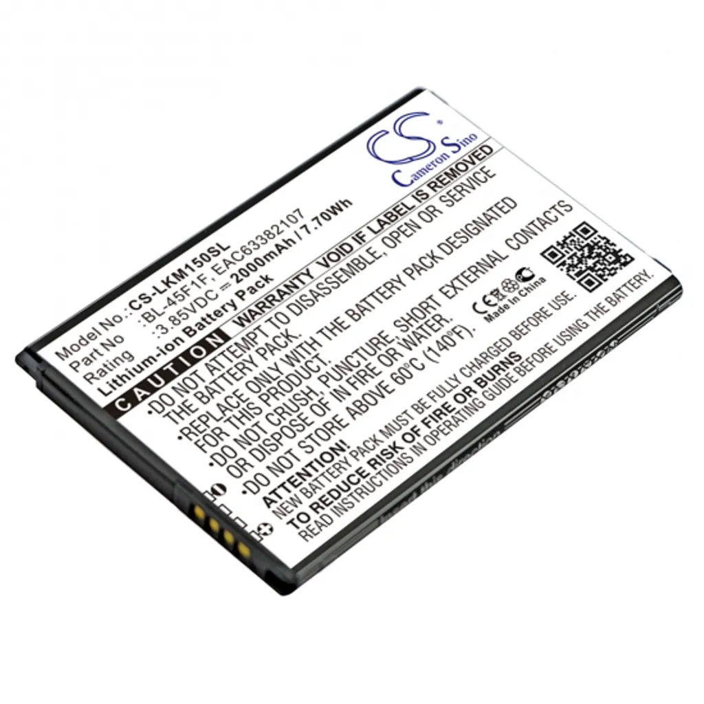 Batteri til EAC63382101LLL for LG, 3.85V, 2000 mAh v:2100510 Batteri til EAC63382101LLL for LG, 3.85V, 2000 mAh v:2100510