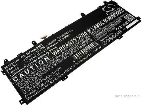 Batteri til HP Spectre X360 15-DF0005TX, 11.55V, 7150 mAh v:4118004