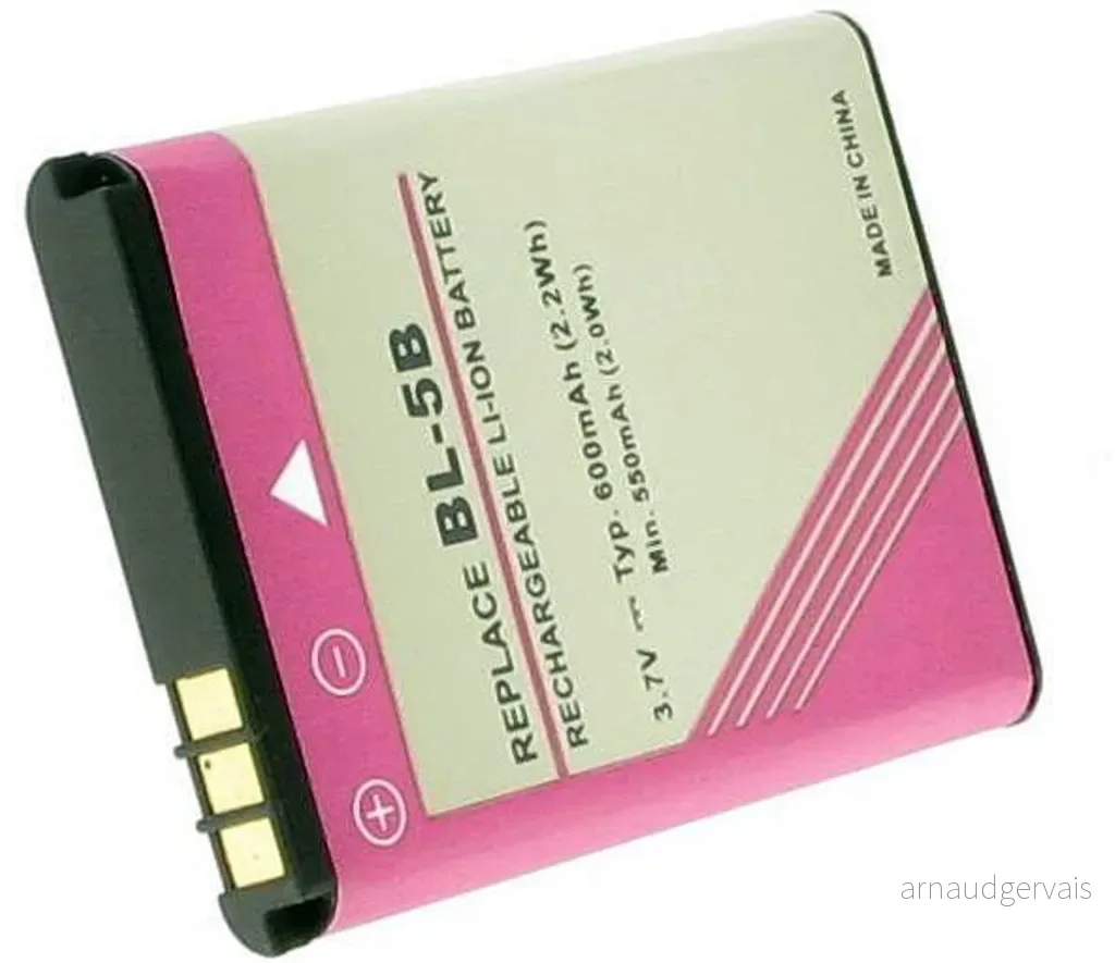 Batteri til Nokia 5200, 3.6V (3.7V), 600 mAh v:4103579