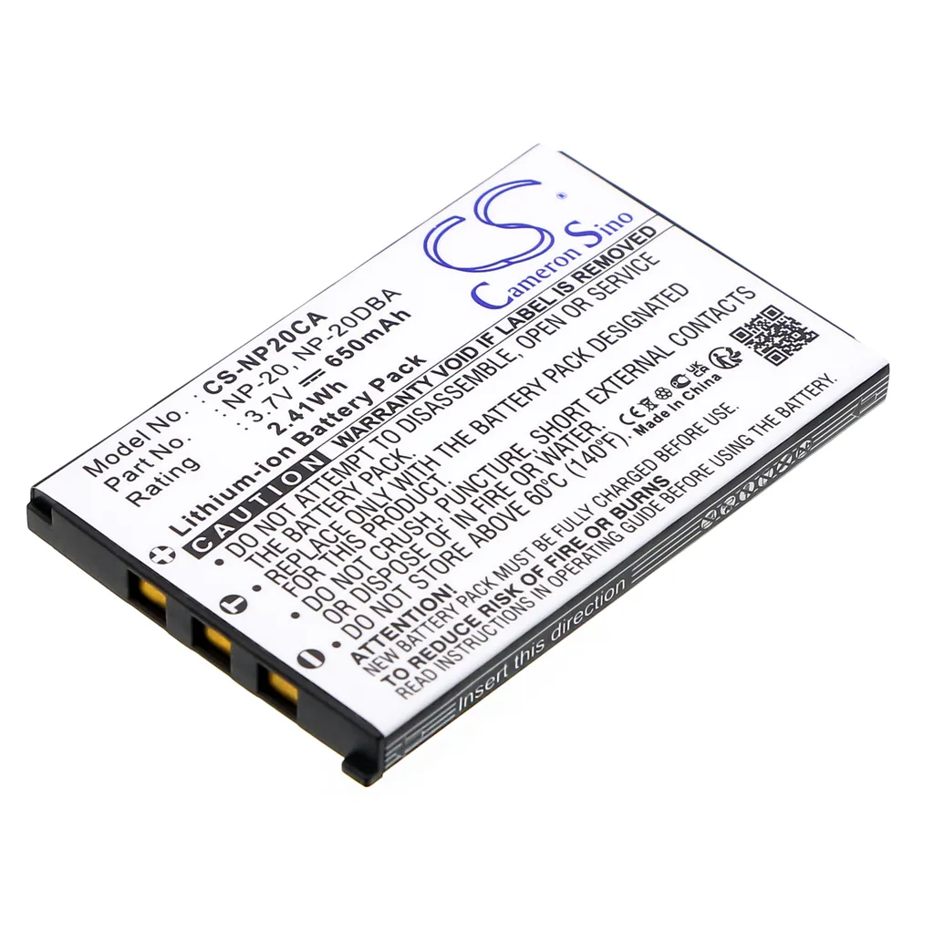Batteri til Casio Exilim Zoom EX-Z77, 3.6V (3.7V), 630 mAh v:2958473