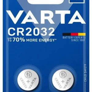 VARTA Lithium Coin knappcellebatteri CR2032, 2-pakning v:4383982 VARTA Lithium Coin knappcellebatteri CR2032, 2-pakning v:4383982