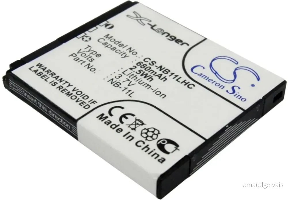 Batteri til Canon PowerShot A4000, 3.7V, 680 mAh v:8831079