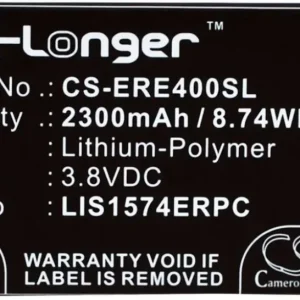 Batteri til Sony Ericsson Xperia A2, 3.8V, 2300 mAh v:5412277 Batteri til Sony Ericsson Xperia A2, 3.8V, 2300 mAh v:5412277