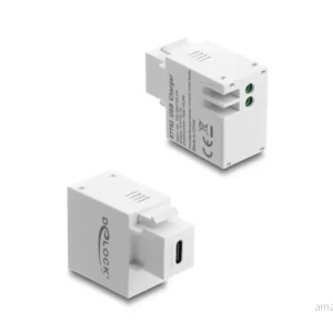 Delock Keystone-modul USB-C ladeport – hvit v:4996348
