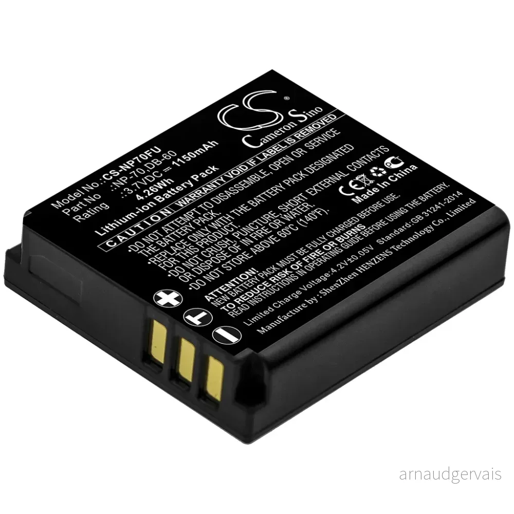 Batteri til DMWBCC12 for Panasonic, 3,6 (3,7)V, 1100mAh v:1404959 Batteri til DMWBCC12 for Panasonic, 3,6 (3,7)V, 1100mAh v:1404959