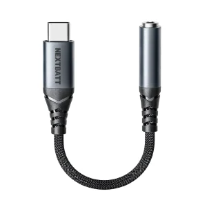 NEXTBATT Audio Adapter USB-C til 3,5 mm – Svart v:7370777 NEXTBATT Audio Adapter USB-C til 3,5 mm – Svart v:7370777