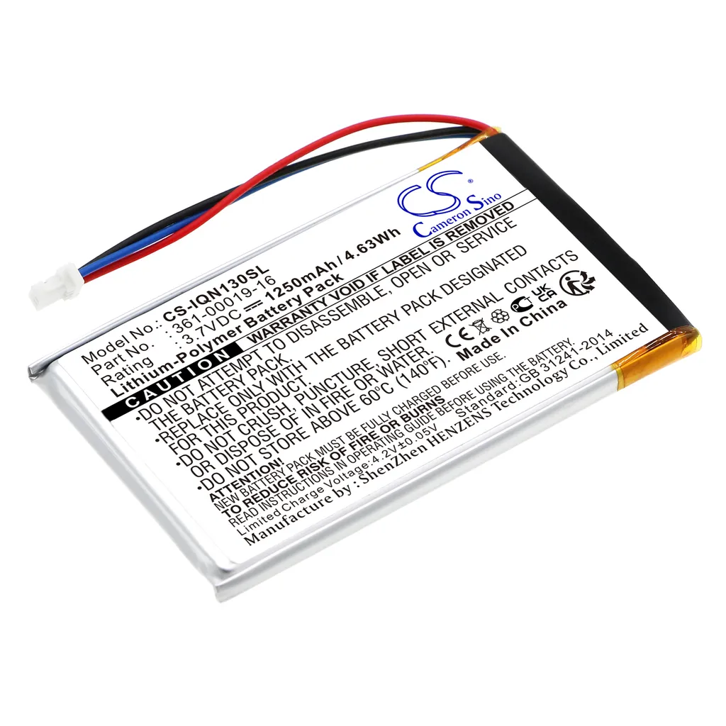Batteri til Garmin Nuvi 1490, 3,6(3,7)V, 1250mAh v:7722005