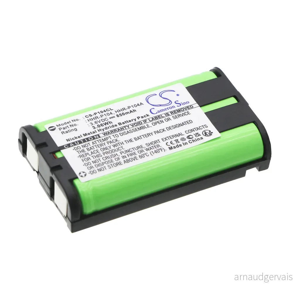Batteri til Panasonic KX-TG5439S, 3,6V, 850 mAh v:3734187