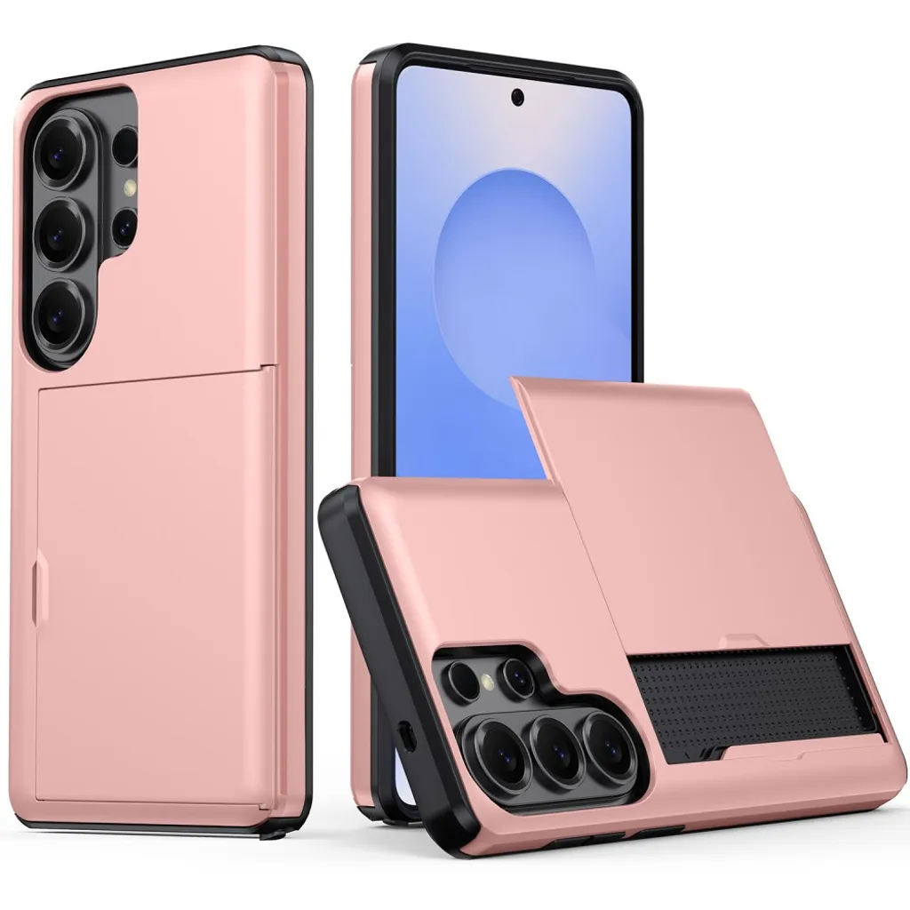 AMORUS Samsung Galaxy S26 Ultra Lommebokdeksel – Rose gull v:3293454