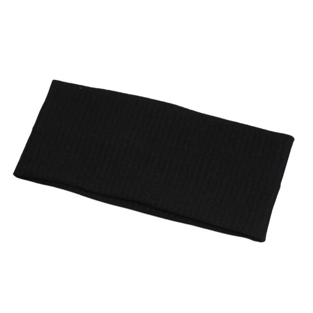 Ribbet pannebånd, 18,5 x 8 cm – svart v:7199337