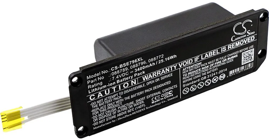 Batteri til 088796 for Bose, 7.4V, 3400 mAh v:4279082