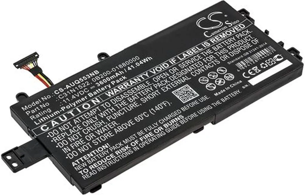 Batteri til Asus Q553UB-BSI7T13, 11.4V, 3600 mAh v:5118287