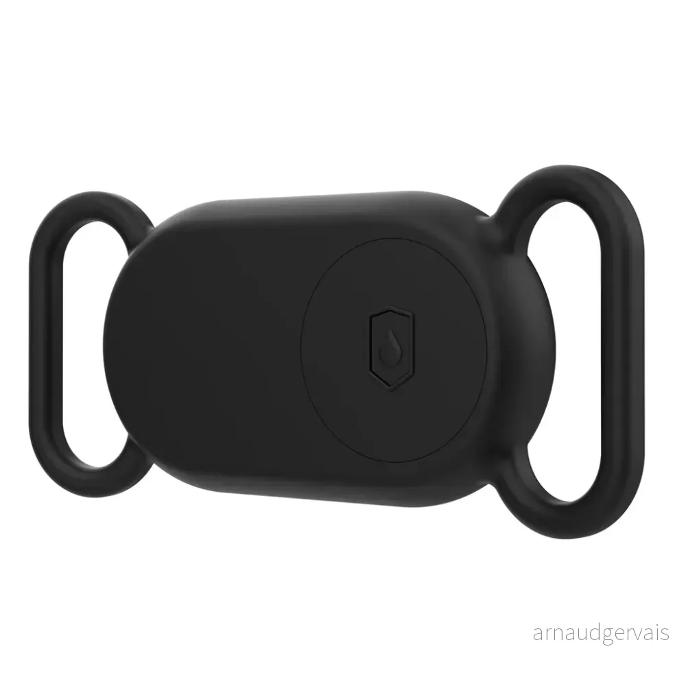 Samsung Galaxy SmartTag 2 vanntett silikonbeskyttelsesveske for kjæledyrhalsbånd – svart v:5794311