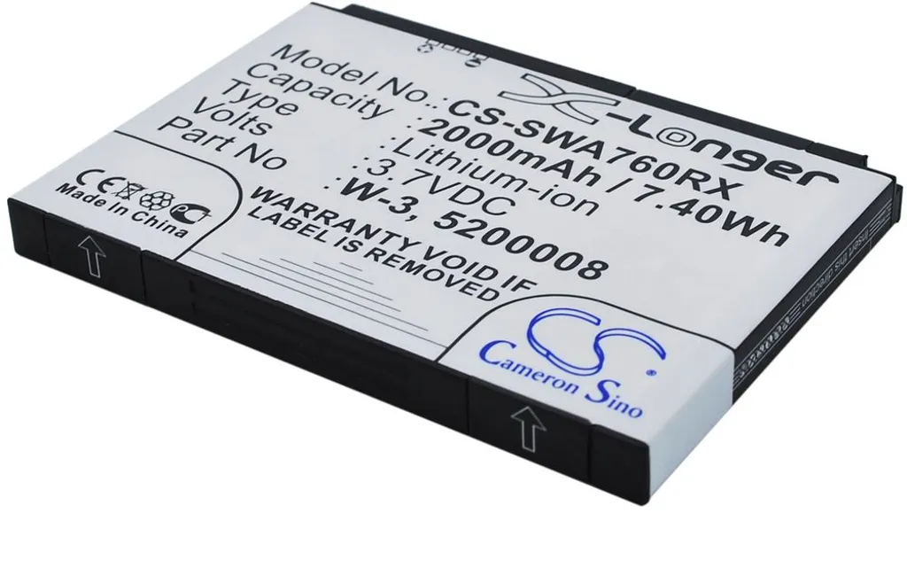 Batteri til Sierra Wireless Wi-Fi 4G FC80, 3.7V, 2000 mAh v:8680959