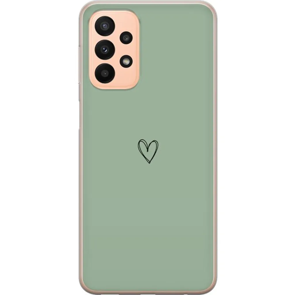 Samsung Galaxy A23 5G Gjennomsiktig Telefondeksel Hjärta v:2638627