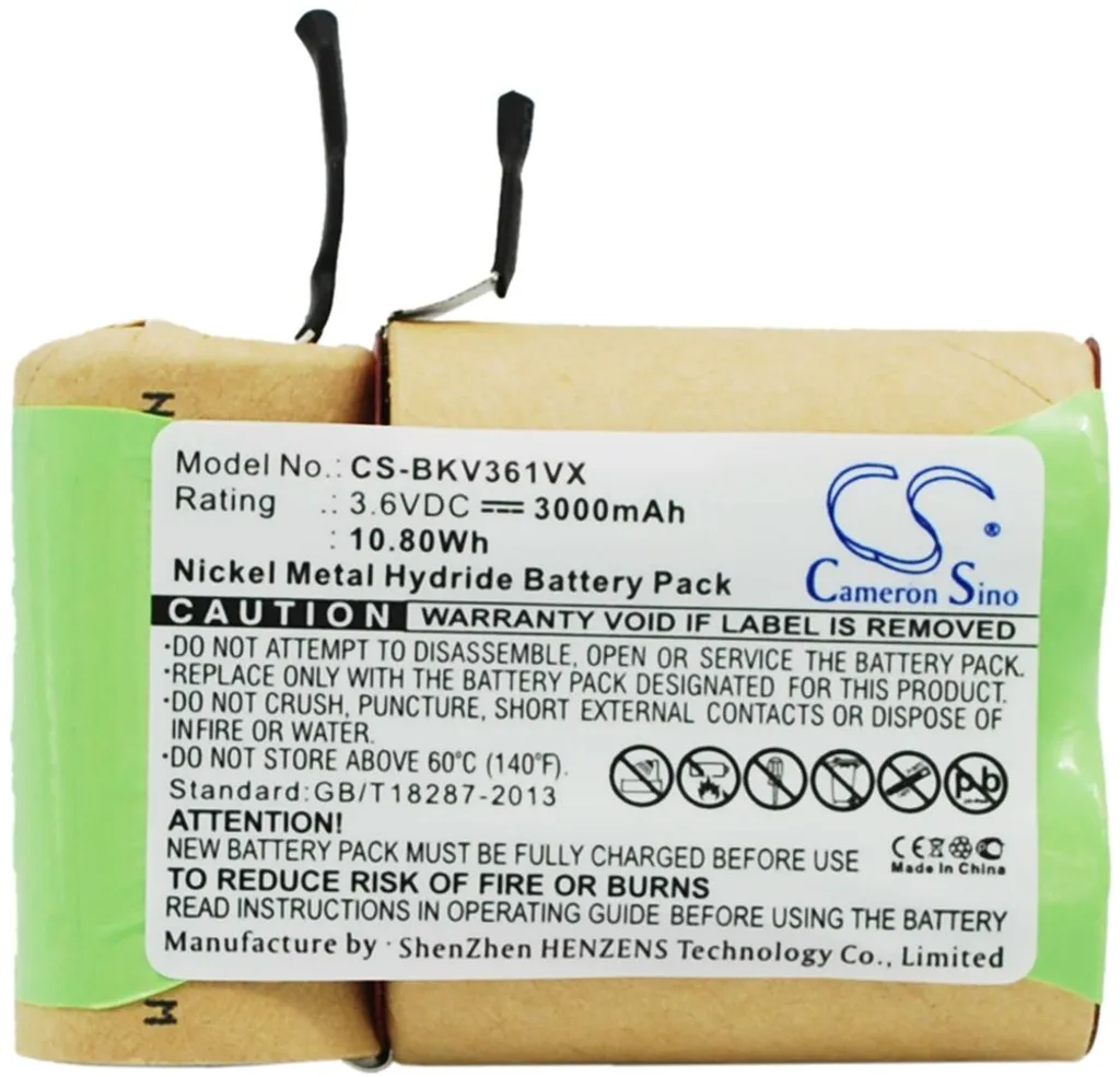 Batteri til Black & Decker V3610G, 3.6V, 3000 mAh v:2963513