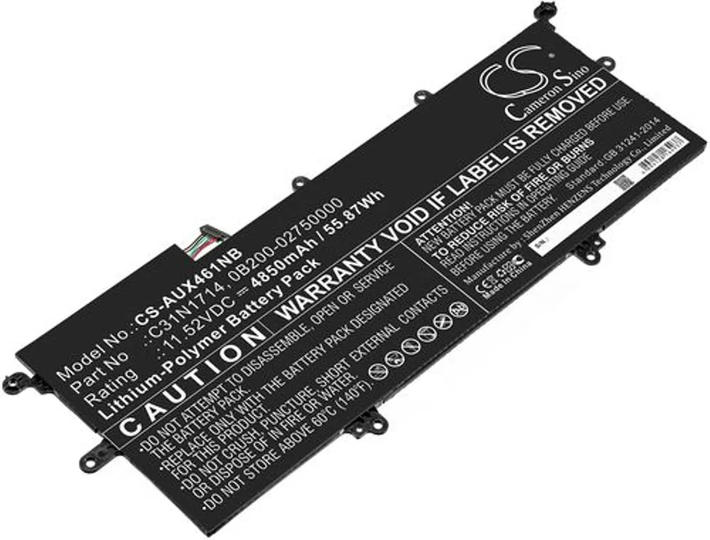 Batteri til Asus ZenBook Flip UX461UA-E1022T, 11.52V, 4850 mAh v:5652358