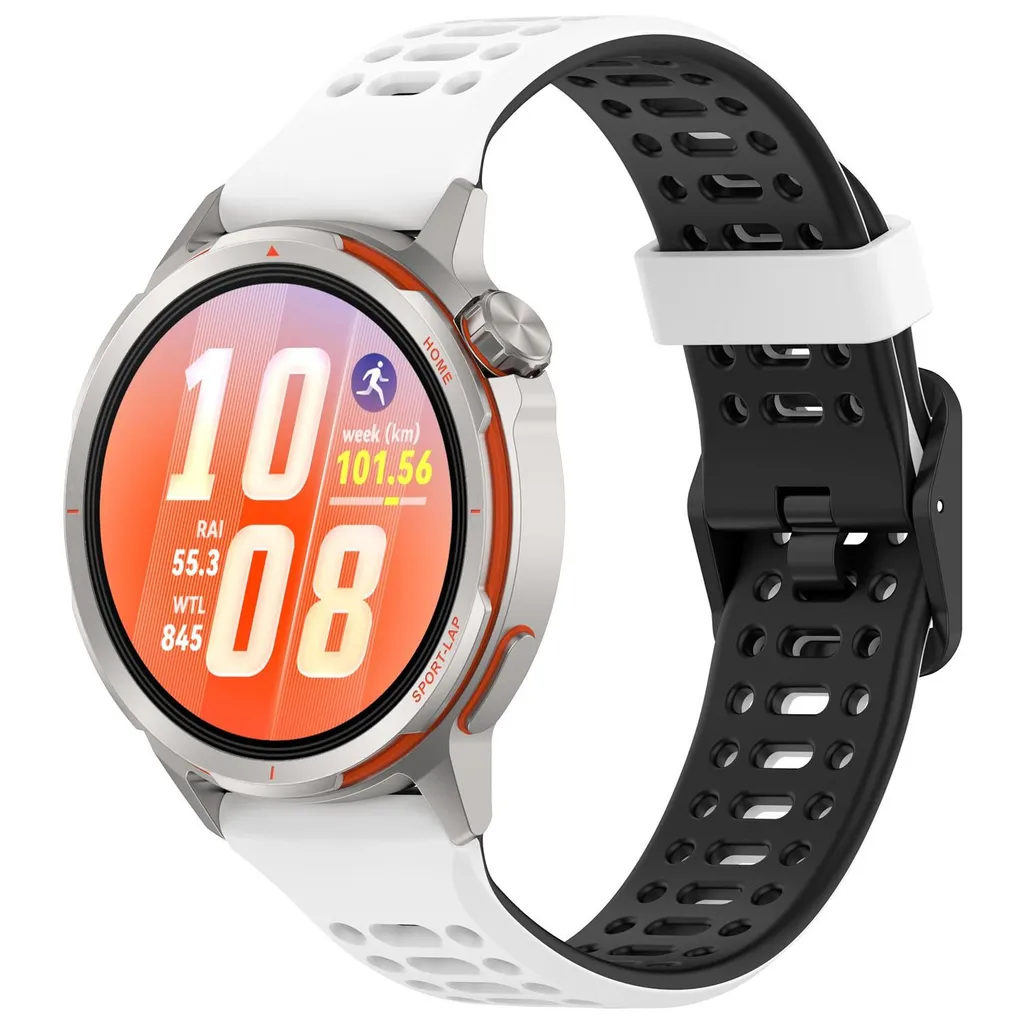 Huawei Watch GT Runner 2 Klokkereim Silikon – Hvit/Svart v:5174815