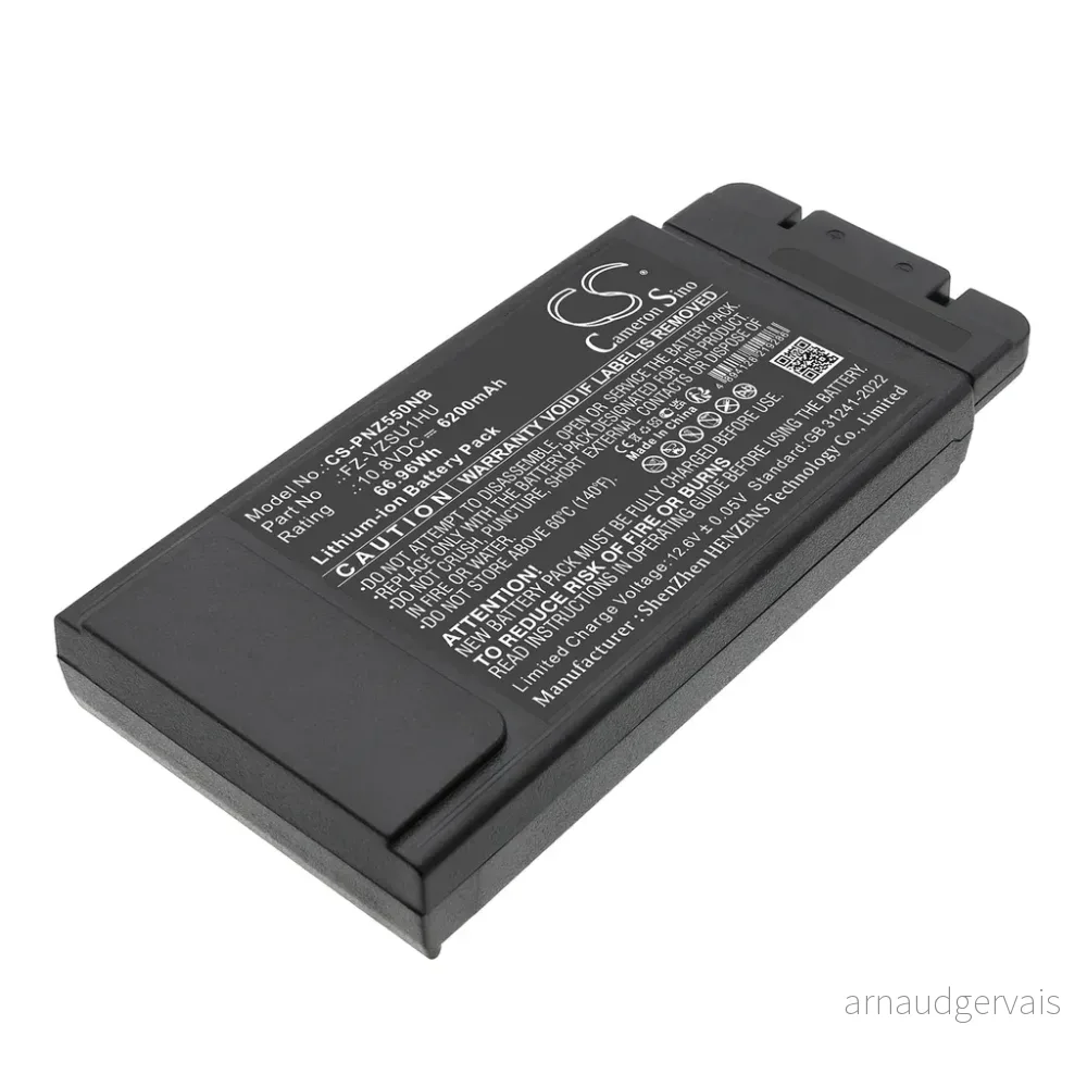 Batteri til FZ-55A8601VM, 10.8V, 6200mAh v:9794455
