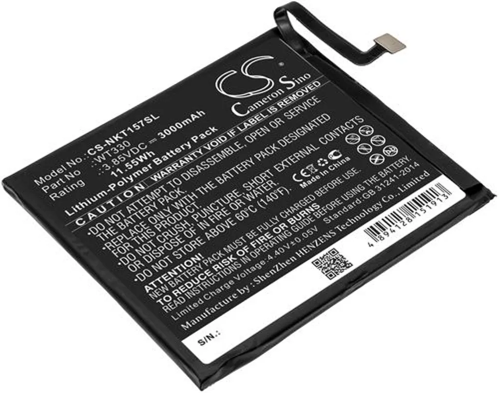 Batteri til Nokia TA-1157, 3.85V, 3000 mAh v:1443977