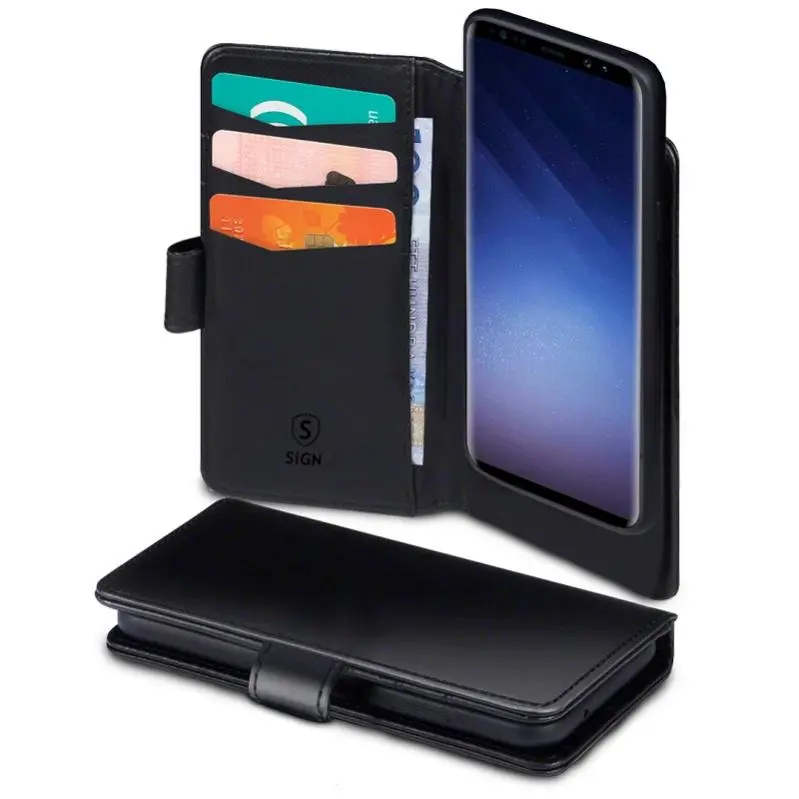 SiGN Lommeboketui til Samsung Galaxy S22 Plus – Svart v:3203158