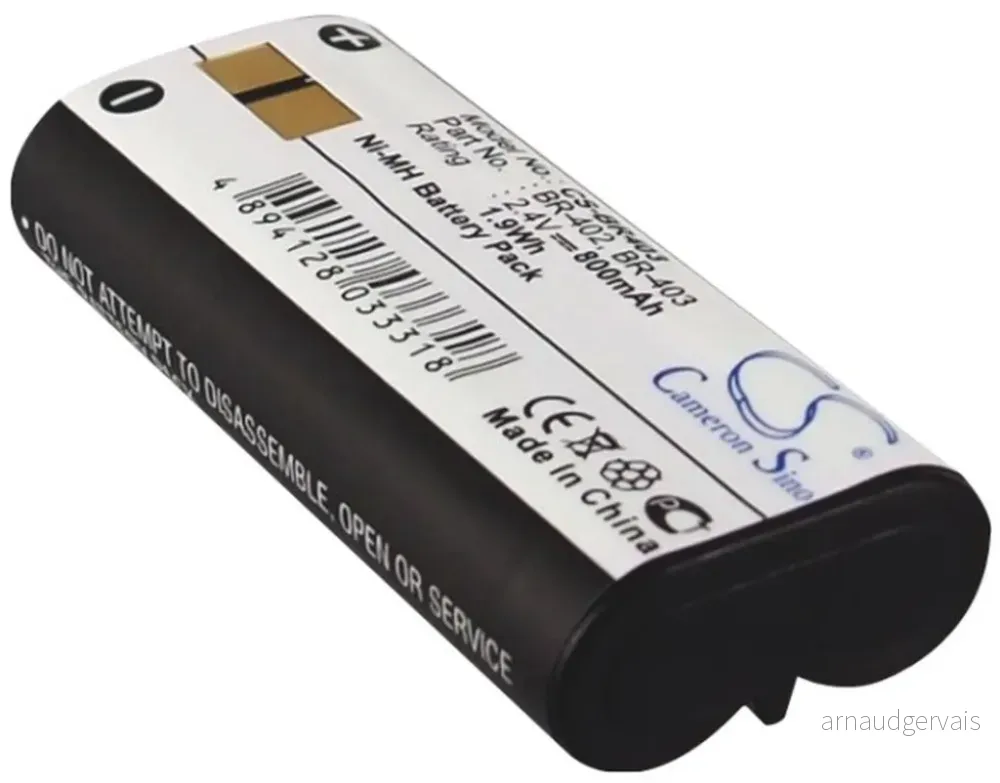 Batteri til BR-403 for Olympus, 2.4V, 800 mAh v:8367829