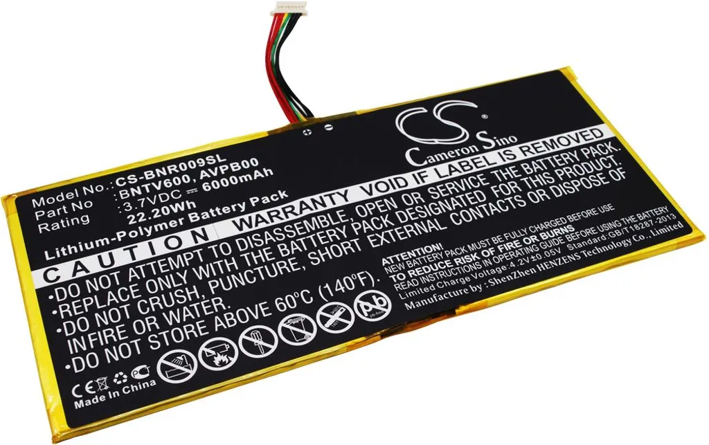 Batteri til AVPB002-A110-01 for Barnes and Noble, 3.7V, 6000 mAh v:4695418