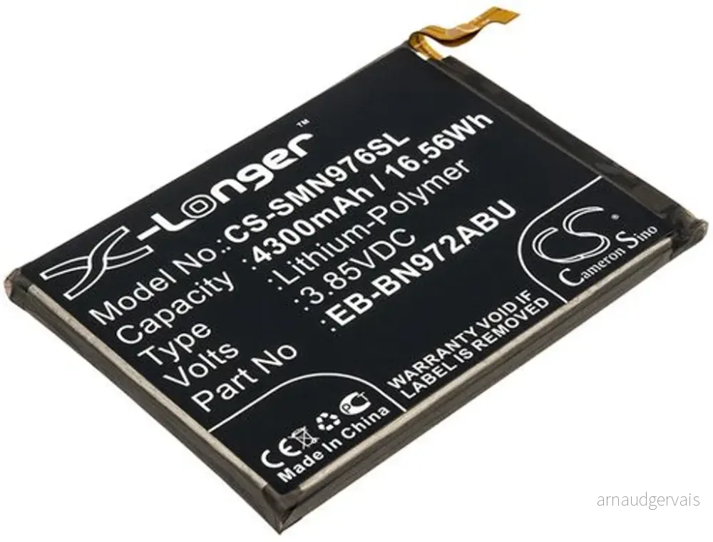 Batteri til Samsung Note 10 Plus 5G, 3.85V, 4300 mAh v:2133230