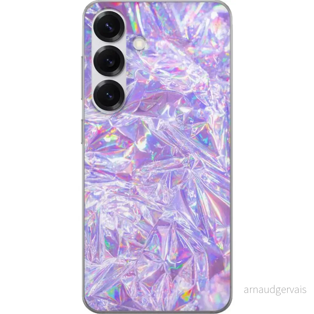 Samsung Galaxy S25 Gjennomsiktig Telefondeksel Glitter v:2492504