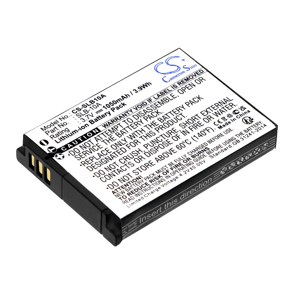 Batteri til Samsung WB200F, 3.6V (3.7V), 1050 mAh v:3841732