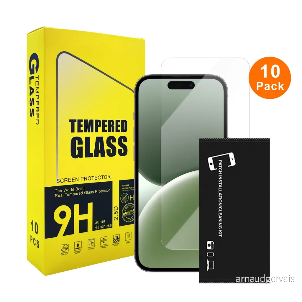10-pakning skjermbeskytter i herdet glass til iPhone 17 Pro, bulk v:7766720 10-pakning skjermbeskytter i herdet glass til iPhone 17 Pro, bulk v:7766720