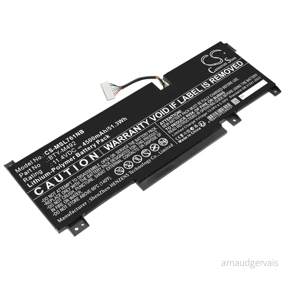 Batteri til Crosshair 15 A11UEK-205, 11.4V, 4500mAh v:8452613