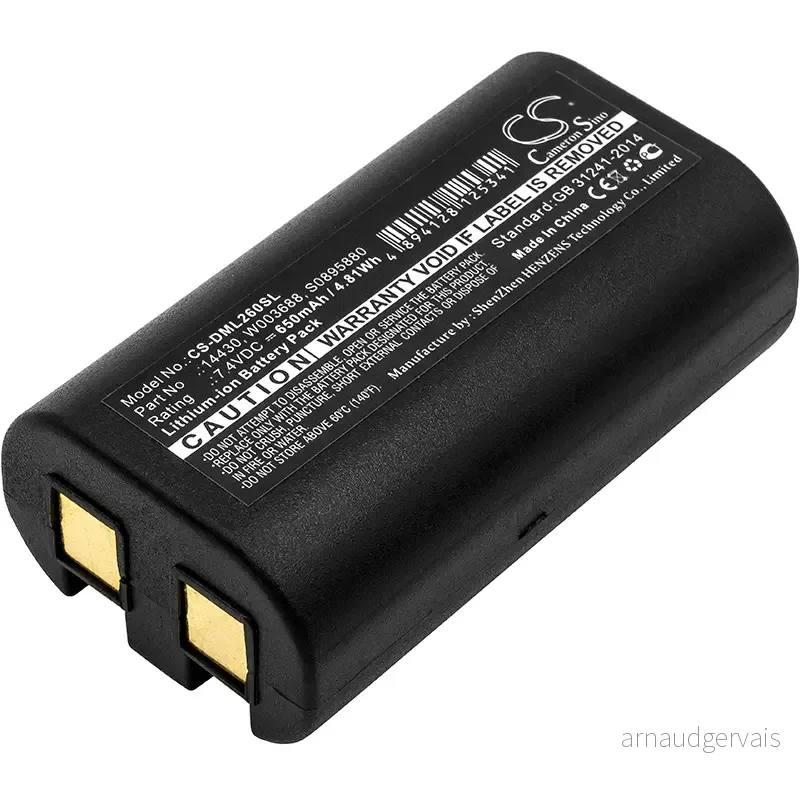 Batteri til Dymo LabelManager 260, 7,4V, 650mAh v:6595403
