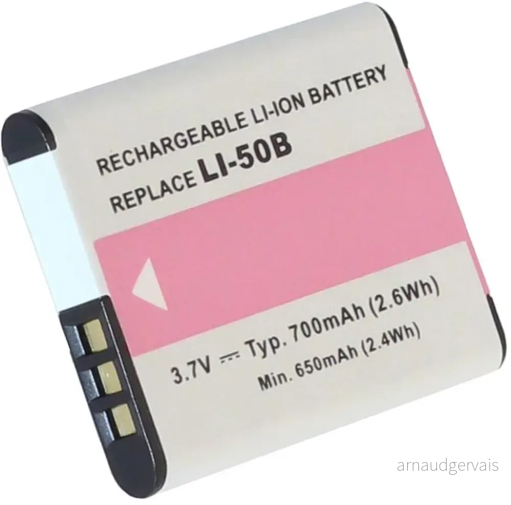 Batteri til Ricoh CX6, 3.6V (3.7V), 700 mAh v:8509964