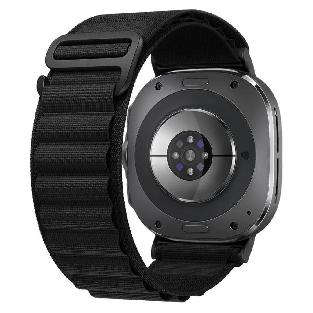 Samsung Galaxy Watch Ultra 2025/Ultra 47 mm nylon klokkerem – svart v:7750540