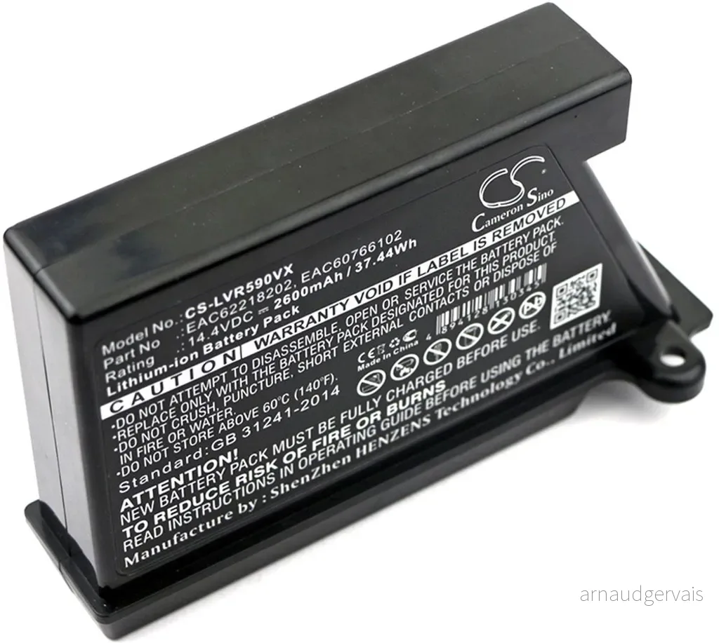 Batteri til EAC60766112 for LG, 14.4V, 2600 mAh v:8135299