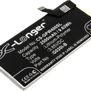 Batteri til Google G020M, 3.85V, 2500 mAh v:5563651