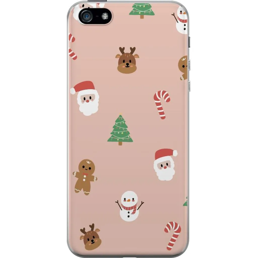 Apple iPhone 5 Gjennomsiktig Telefondeksel Klassisk Julfest v:2765093