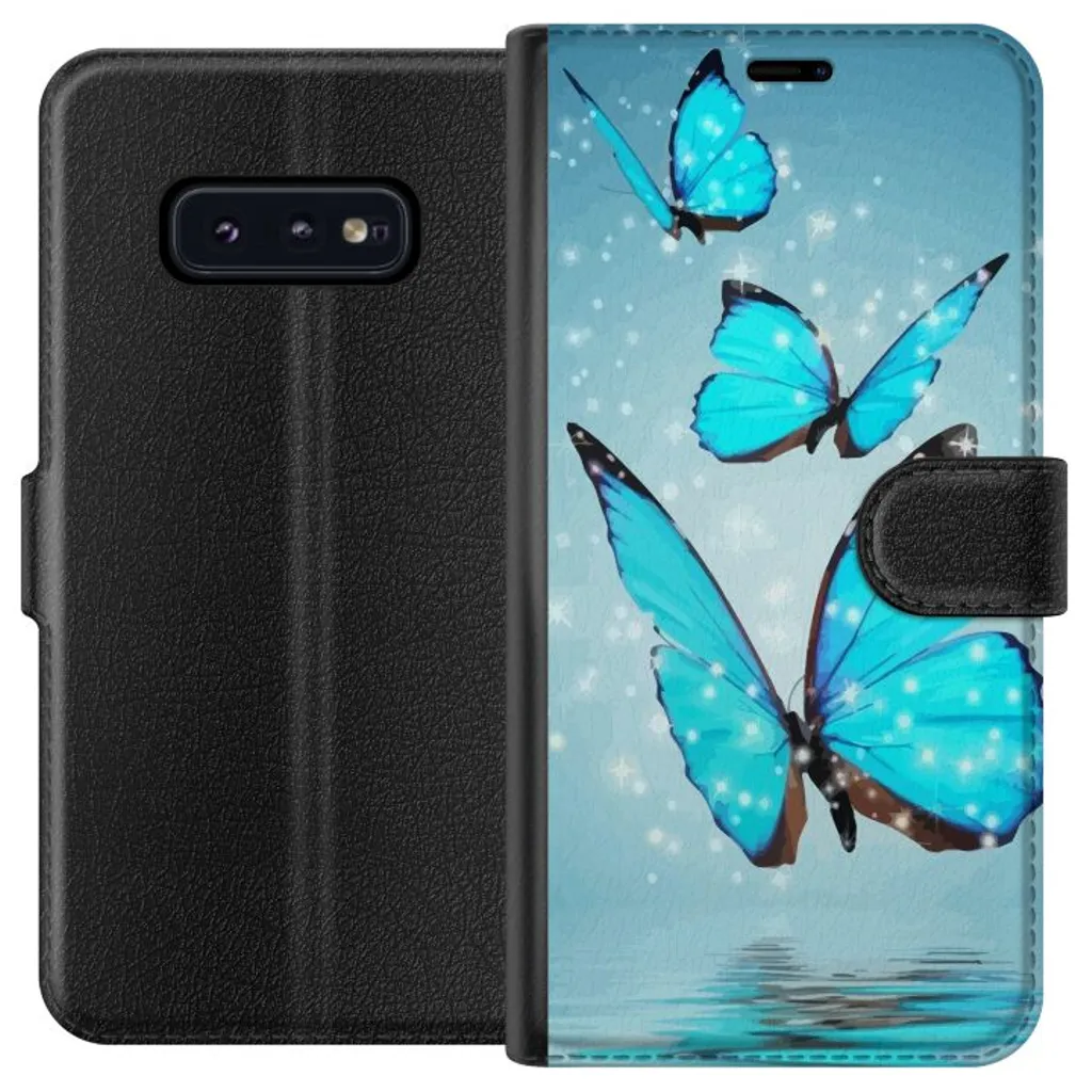 Samsung Galaxy S10e Sort Lommebokdeksel Magiska Fjärilar v:1619560