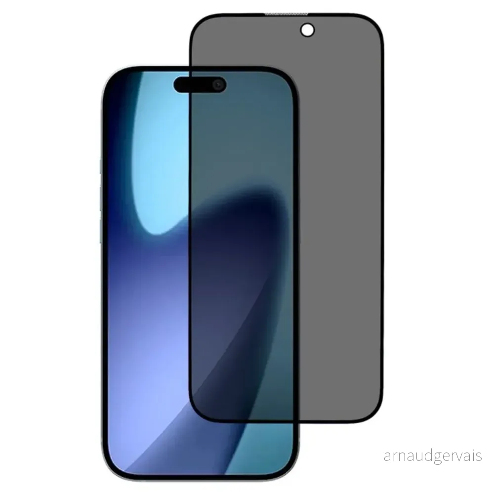 iPhone 18 Pro Skjermbeskytter Privacy Herdet Glass Full Dekning v:7152345